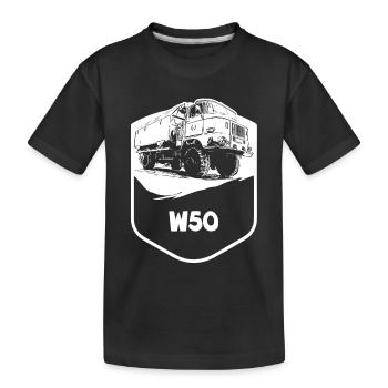 W50 | RDA | Camions | CGPI - T-shirt bio Premium Enfant - noir - Devant
