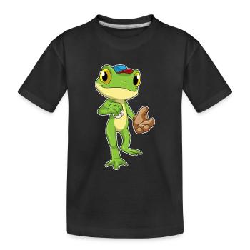Frog Baseball Gant de baseball - T-shirt bio Premium Enfant - noir - Devant