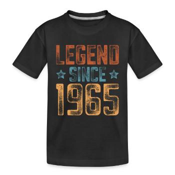 1965 Naissance Année de naissance Anniversaire - T-shirt bio Premium Enfant - noir - Devant