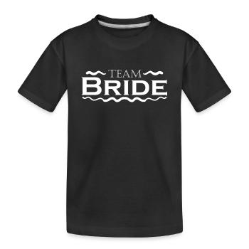 Team Bride - Kinder Premium Bio T-Shirt - Schwarz - Vorne