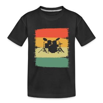 Percussion - T-shirt bio Premium Enfant - noir - Devant