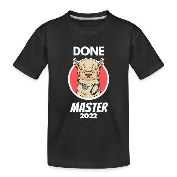 Fait Cadeau de maîtrise - T-shirt bio Premium Enfant - noir - Devant