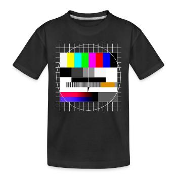 Image de test TV 90s Party 80s Retro 90s - T-shirt bio Premium Enfant - noir - Devant