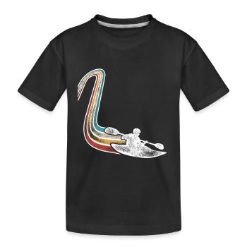Kayak Kayaker Kayaker Rétro Vintage - T-shirt bio Premium Enfant - noir - Devant