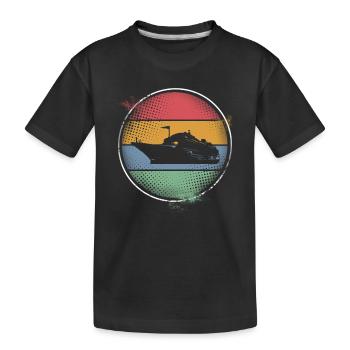 Kreuzfahrtschiff Kreuzfahrt - Kinder Premium Bio T-Shirt - Schwarz - Vorne