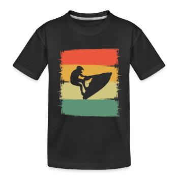 Jetski - Kinder Premium Bio T-Shirt - Schwarz - Vorne