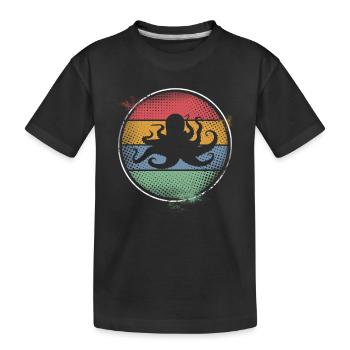 Octopus Octopus Octopus Animal marin - T-shirt bio Premium Enfant - noir - Devant