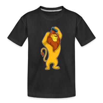 Peigne Lion Hairdresser - T-shirt bio Premium Enfant - noir - Devant