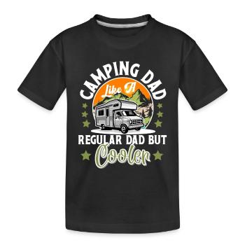 Camping Papa Camper Campen - T-shirt bio Premium Enfant - noir - Devant