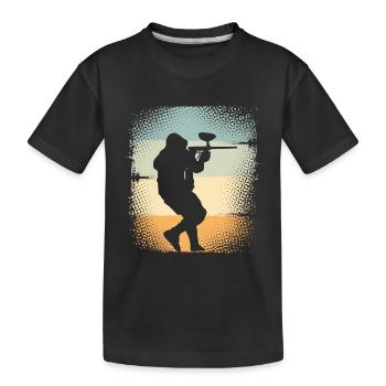 Paintball - T-shirt bio Premium Enfant - noir - Devant