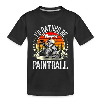 Paintball - T-shirt bio Premium Enfant - noir - Devant
