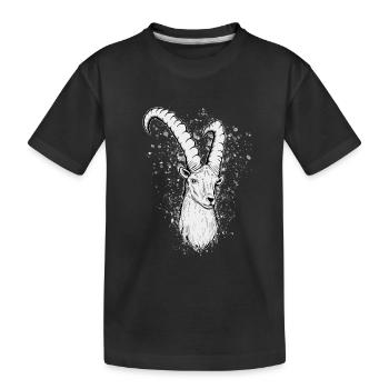 Capricorn Zodiac Sign Gift - Kids' Premium Organic T-Shirt - black - Front
