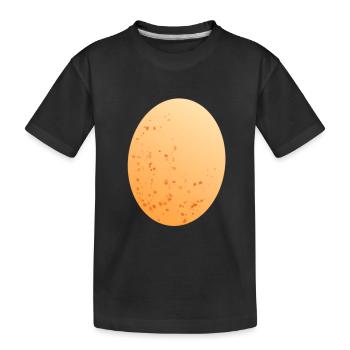 Oeuf oeuf poule - T-shirt bio Premium Enfant - noir - Devant