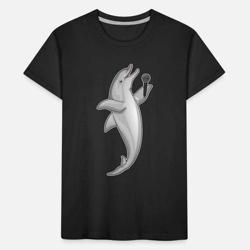 Delfin Singer Microphone T-shirt bio Premium Enfant