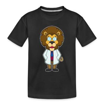 Leo Doctor Manteau du Docteur - T-shirt bio Premium Enfant - noir - Devant