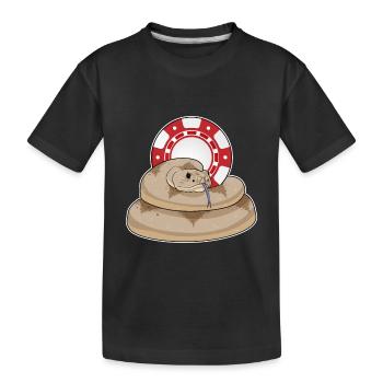Jetons de poker Snake Poker - T-shirt bio Premium Enfant - noir - Devant