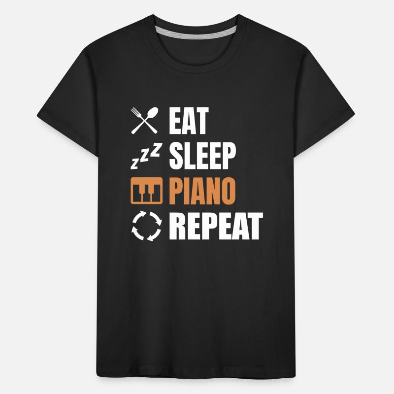 Routine de pianiste T-shirt bio Premium Enfant