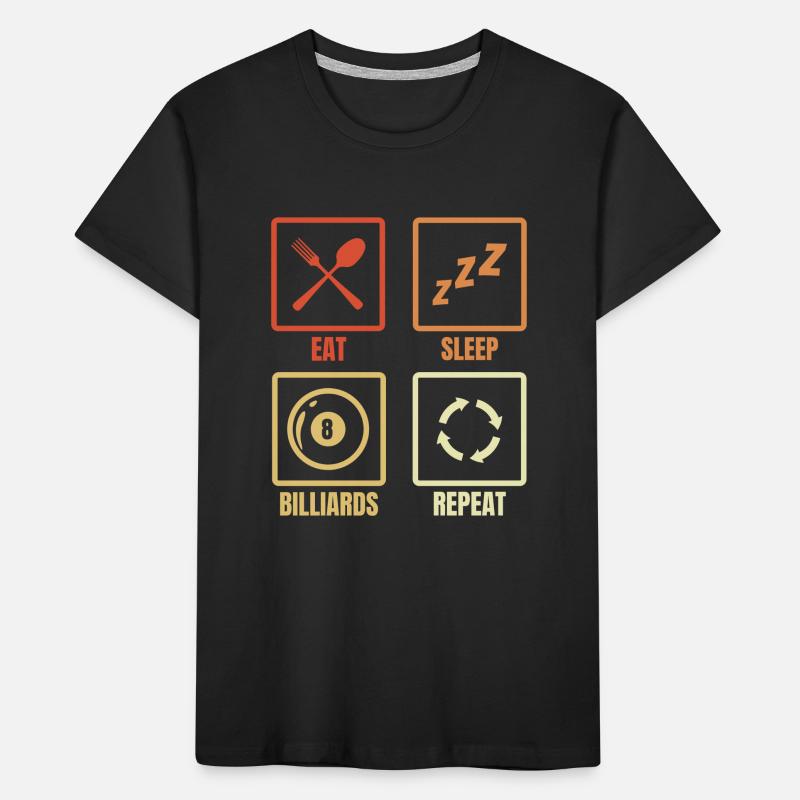 Billardspieler Routine Kinder Premium Bio T-Shirt
