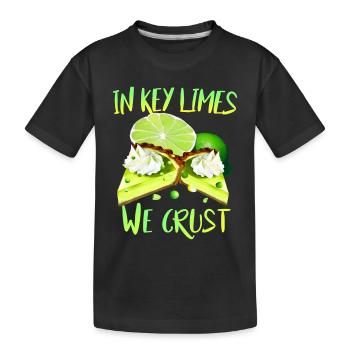 Lime cake lovers and bakers - Kids' Premium Organic T-Shirt - black - Front