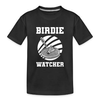 Badminton Witz - Kinder Premium Bio T-Shirt - Schwarz - Vorne