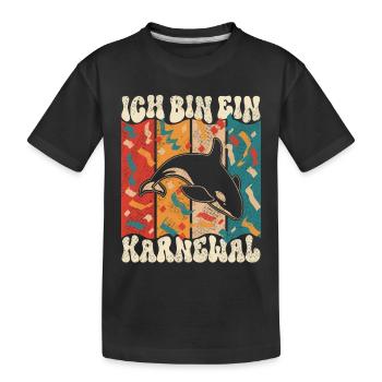 Ich Bin ein Karnewal Karneval Fasching - Kinder Premium Bio T-Shirt - Schwarz - Vorne