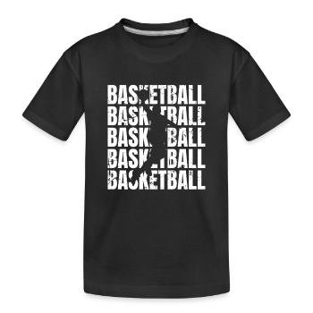 Basket-ball - T-shirt bio Premium Enfant - noir - Devant