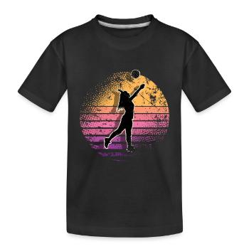 Volley-ball - T-shirt bio Premium Enfant - noir - Devant