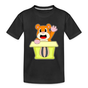 Boîte à hamsters - T-shirt bio Premium Enfant - noir - Devant