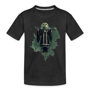 München retro look stylish - Kinder Premium Bio T-Shirt - Schwarz - Vorne