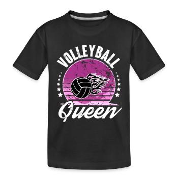 Volley-ball - T-shirt bio Premium Enfant - noir - Devant