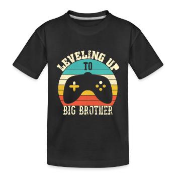 Aufstieg zum Big Brother - Kinder Premium Bio T-Shirt - Schwarz - Vorne