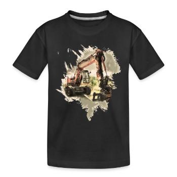 Ancienne pelle - T-shirt bio Premium Enfant - noir - Devant