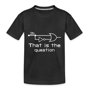 To Be Or Not To Be Electrical Engineer Circuit - Kinder Premium Bio T-Shirt - Schwarz - Vorne