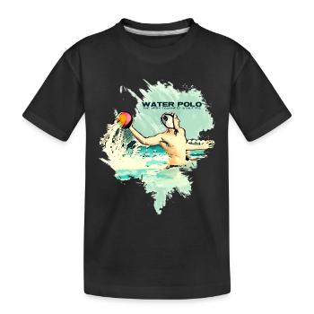 Wasserball - Die härtesten Sportler - Kinder Premium Bio T-Shirt - Schwarz - Vorne