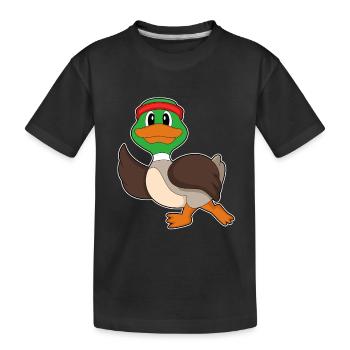 Canard Jogger Jogging Sport - T-shirt bio Premium Enfant - noir - Devant