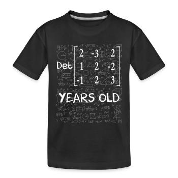 31e anniversaire 31 ans déterminant de matrice - T-shirt bio Premium Enfant - noir - Devant