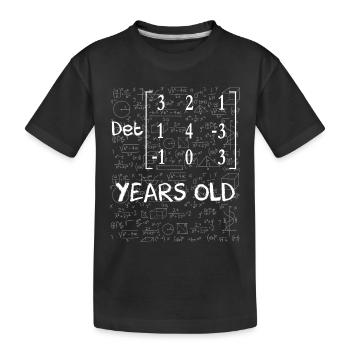 40e anniversaire 40 ans déterminant de matrice - T-shirt bio Premium Enfant - noir - Devant