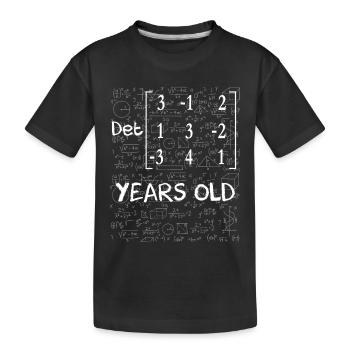 54e anniversaire 54 ans déterminant de matrice - T-shirt bio Premium Enfant - noir - Devant