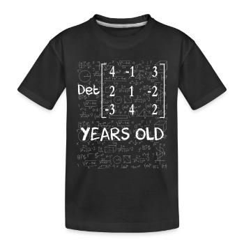 71e anniversaire 71 ans déterminant de matrice - T-shirt bio Premium Enfant - noir - Devant