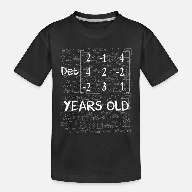 80e anniversaire 80 ans déterminant de matrice - T-shirt bio Premium Enfant - noir