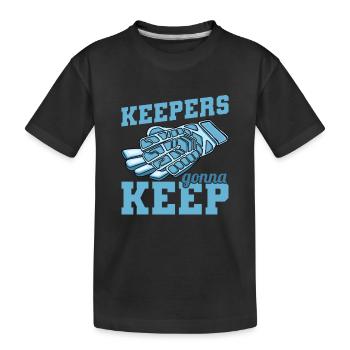 Keepers going to Keep - Kids' Premium Organic T-Shirt - black - Front
