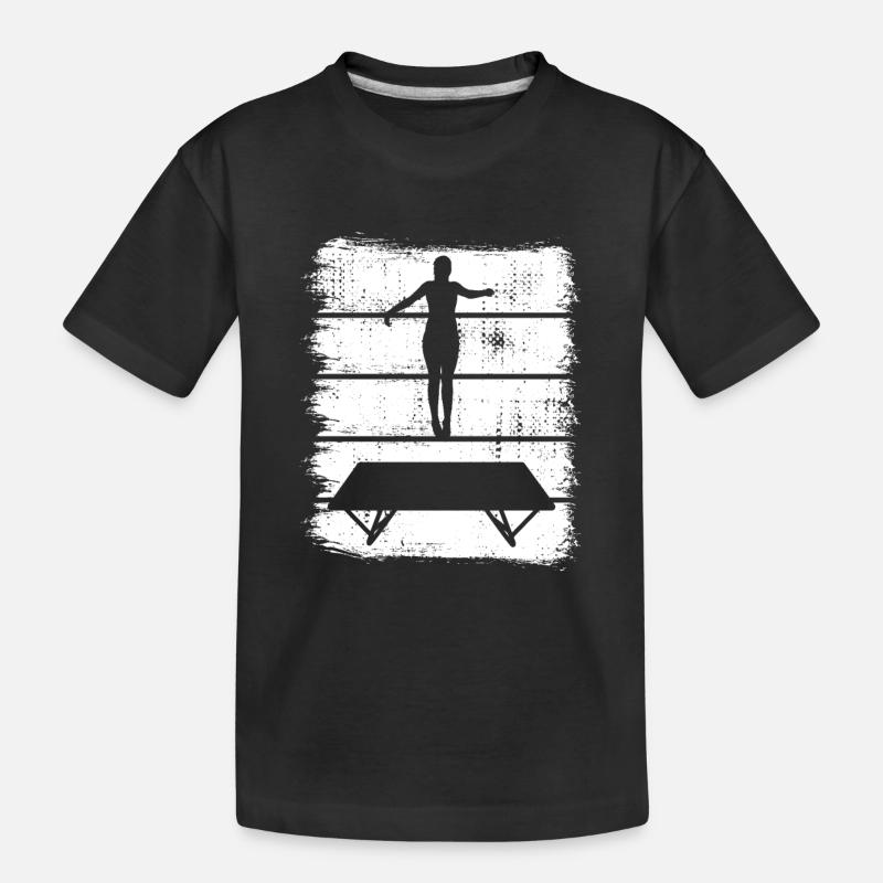 Dessin de trampoline - T-shirt bio Premium Enfant - noir