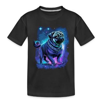 Carlin Chien Minuit Magique - T-shirt bio Premium Enfant - noir - Devant