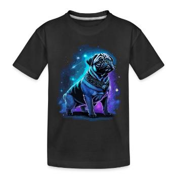 Neon Carlin Chien Minuit Magique - T-shirt bio Premium Enfant - noir - Devant