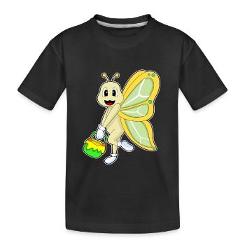 Miel de papillon - T-shirt bio Premium Enfant - noir - Devant