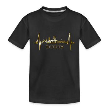 Bochum Heartbeat Bochum Skyline Accueil Ruhrpott - T-shirt bio Premium Enfant - noir - Devant