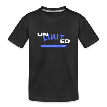 Une technologie illimitée Un design inspirant - T-shirt bio Premium Enfant - noir - Devant