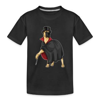 Baguette magique du grand danois - T-shirt bio Premium Enfant - noir - Devant