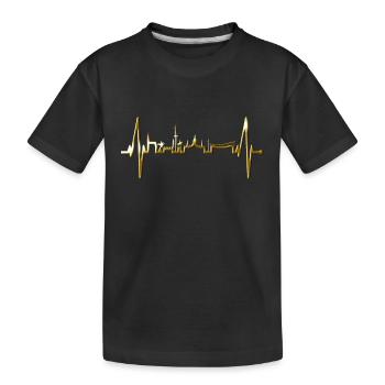 Hannover Skyline Herzschlag Fan Liebe Hannöversch - T-shirt bio Premium Enfant - noir - Devant