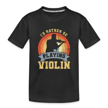 Geiger Witz - Kinder Premium Bio T-Shirt - Schwarz - Vorne